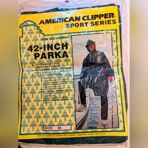 Men's American Clipper Sports Series 42" Rain Parka Brand New Sealed